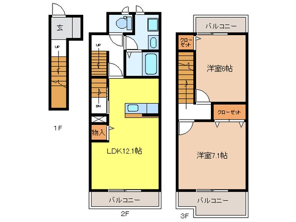 サンリットの物件間取画像